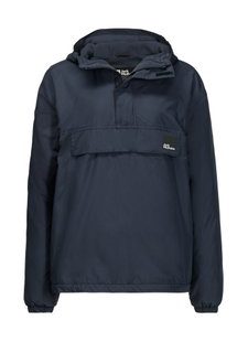Jack Wolfskin Winterjacke Windbreaker Spirit Ins Smock (winddicht, wasserabweisend, gefüttert) nachtblau Kinder